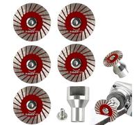 1.57" Diamond Saw Blades Set Precision Stone Cutting Made Easy, Diamond Multi-Purpose Saw Blades, Heavy Duty Angle Grinder Discs, Mini Diamond Saw Blades for Granite, Marble, Sandstone (1+5PCS)