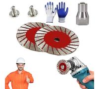 1.57" Diamond Saw Blades Set, Precision Stone Cutting Made Easy, Multi-Functional Professional Professional-Grade Cutting Tool, for Concrete, Tile, Stone | Long-Lasting, Wet & Dry Use (2pcs)