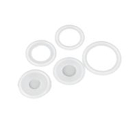 1.5inch/2inch/3inch/4inch Tri-clamp Ferrule Silicone Sealing Strip Gasket Ring Washer(3inchOD91mm,20Pcs)