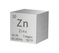 1.5inch Element Cube Metal Density Cube Homostarry 99.95% Purity Teaching Tool, Gifts for Students Teacher Science Chemistry Lover, Material Hobby Collection, DIY, Lab Experiments (Zinc)