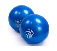 (1.5kg) Fitness Mad Soft Pilates Weights Pair 0.5kg Blue Hand Weights Soft PVC Pilates Exercise Balls