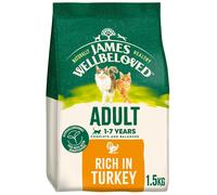 1.5kg James Wellbeloved 1-7 Years Adult Dry Cat Food Complete & Balanced Turkey