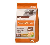 1.5kg Natures variety original adult mini chicken dog food