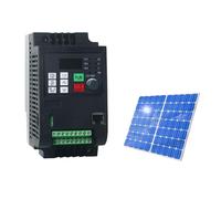 1.5KW/2.2KW/4KW/5.5KW Solar Inverter Input VFD to AC 220V/380v 3 Phase Output Frequency Converter Adjustable Speed Inverter(Solar 7.5kw 10HP,1P or 3P 220V)