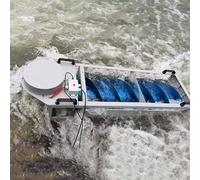 1.5KW Archimedes-Screw Hydro Turbine Generator, 1500W Portable Low-Head Hydropower, High Power Outdoor Hydroelectric Generator All-Metal Housing