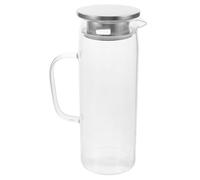 1.5L Glass Water Pitcher with Lid, Heat Resistant Kettle for Family Use | Smooth-Grind Design, Low-Temperature Resistant, Suitable for Water, Infusions, Fridge Storage and Stovetop Brewing