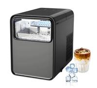 1.5L Ice Maker Machine Counter Top for Home, Countertop Nugget Ice Maker, 12kg/26lb In 24h, Ice Ready In 6 Mins, 2 Bullet Ice Sizes, Self-cleaning Portable Small Clear Ice Cube Maker for Kitchen