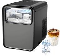 1.5l Ice Maker Machine Counter Top For Home, Countertop Nugget Ice Maker, 12kg/26lb In 24h, Ice Ready In 6 Mins, 2 Bullet Ice Sizes, Self-cleaning Portable Small Clear Ice Cube Maker For Kitchen
