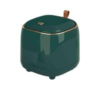 1.5L Mini Desk Trash Can with Press Lid - Portable Waterproof Plastic Waste Bin for Home, Office, Kitchen, Bathroom, Car - Includes 30 Trash Bags