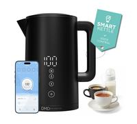 DMD Collective - Smart Kettle 1.5L, Alexa Kettle with Voice Control, Black | Wi-Fi Touchscreen, Voice Control with Alexa & Google, Digital Temperature Display, Anti-Scalding Design, 2200W