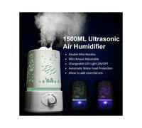 1.5L Ultrasonic Air Humidifier Diffuser Purifier Aroma Room LED Change