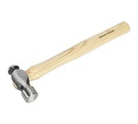 1.5lb Ball Pein Pin Hammer - Hickory Wooden Shaft - Drop Forged Steel Head Loops Metallics One Size