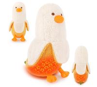 1.5lb Banana Duck Stuffed Animals Plush Microwavable Heating Pad-12'' Banana Duck Heating Pads for Cramps &Period Pain Relief, Heatable&Coolable Stuffed Animals Bedtime Birthday Gift for Women Kids