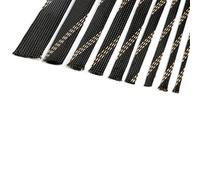 1/5M/10/20M Insulation Braided Sleeves Black+Gold 4/6/8/10/12/15/20/25mm Wire Protection High Expandable Sleeving Cable(15mm,5M)