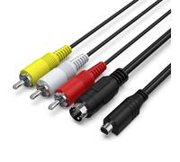 1.5m 10 Pin to S-Video & 3x RCA RCA AV Cable for Sony Handycam