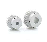 1.5M 12-32 Teeth Aluminum Alloy Step Spur Gear DIY electronic starter Model Boss Gear MQXFCZUX(15mm-keyway 5mm,24 Teeth)