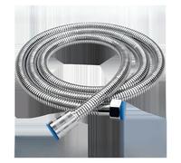 1.5M 2M 3M 304 Stainless Steel Shower Hose - Thick Silicone Layer Flexible Faucet Hose, G1/2 Universal High Pressure Rust Proof Bathroom Extension Pipe(3pcs 1.5M)