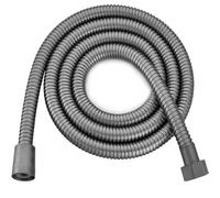 1.5m/2m/3m G1/2 Inch Flexible Shower Hose Stainless Steel Silver Bathroom Water Head Shower Head Extension Tube(Grau,200cm)