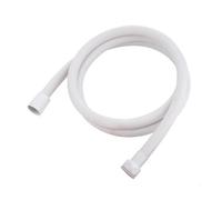 1.5M/2M/3M PVC Handheld Shower Head Hose Flexible Anti Winding Explosion-Proof Bathroom Shower Hose Replacement Shower Tube(White,3M)
