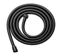 1.5M/2M/3M Stainless Steel Flexible Shower Hose High Pressure Hose Extension Plumbing Pipe Pulling Tube Bathroom Accessories(Black,2M)