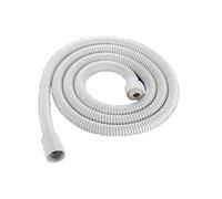 1.5M/2M/3M Stainless Steel Flexible Shower Hose High Pressure Hose Extension Plumbing Pipe Pulling Tube Bathroom Accessories(White,2M)