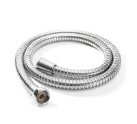 1.5m 2m 3m Stainless Steel Shower Hose G1/2 Inch - Flexible Chrome Shower Head Extension Pipe, Anti-Rust & Leak-Proof Bathroom Water Tube with Universal Fit(Silver,150cm)