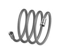 1.5m/ 2m G1/2 Inch Flexible Shower Head Pipe Tool Bathroom Shower Accessories Shower Hose Bathroom Pipe Water Head(Black 1.5M)