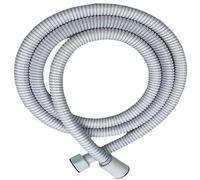 1.5m/ 2m G1/2 Inch Flexible Shower Hose Stainless Steel Chrome Bathroom Water Head Shower Head Extension Pipe(White,200cm)