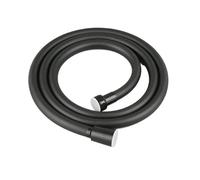 1.5M/2M PVC Flexible Shower Hose Black/Silver Handheld Shower Head Special Hose Bathroom Accessories(2M Black)
