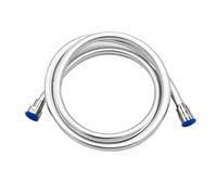 1.5M/2M PVC Flexible Shower Hose Black/Silver Handheld Shower Head Special Hose Bathroom Accessories(2M Bright Silver)