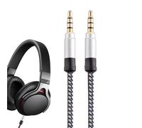 1.5m/3.5MM to 3.5MM Audio Cable - Car 1.5m 3.5mm Nylon Braided Audio Cord | Male to Male Jack Auxiliary Cord Extension Adapter for Speaker Car Audio Headphones White, Green, Black