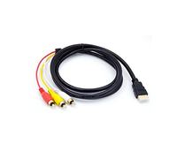 1.5M/5.5FT HDMI to RCA CableHDMI Male To 3-RCA Video Audio AV Component Converter Adapter Cable For HD TV