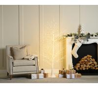 1.5m/5ft Micro Dot White Christmas Tree with 1000 Dewdrop Warm White Static leds White