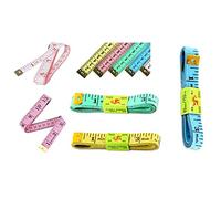 1.5M 60" Soft Plastic Tape Measure Pink Yellow Green Blue Or White, Yellow