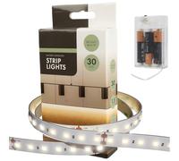 1.5m AA Battery Operated Indoor LED Strip Lights, Ideal for Under Shelf Lighting, Cupboards, Wardrobes, Behind TV, Above Mirror, Cars, Motorhomes, Caravans, Lounge, Kids Bedroom (Bright White)