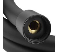 1.5m Black Long Shower Head Hose Tubes Flexible Matte PVC Bathroom Toilet Handheld Showerhead Sprayer Extension Replacement Explosion Proof