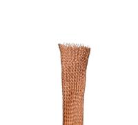 1/5M Copper Braided Sleeve - Expandable Metal Sheath for Signal Wire Cable, Tinned Plating, 2 to 28mm, EMI Shielding(Gold,20mmx5m)