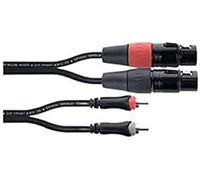 Cordial 14852 Cable XLR to RCA 1.5m Black Audio Video Cable Assemblies
