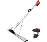 1.5m Electric Concrete Leveller, Concrete Screed Vibrator Kit, 6000ma Battery Powered Concrete Vibrator - Concrete Surface Screed Finishing Tool,2M-1Xbattery
