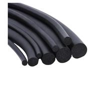1~5m EPDM Sealling Strip O Type 2/3/4/5/6/7/8/9/10/12/14/16/18/20mm Sound Proofing Dustproof Round Rubber Foamed Seal Strips(Diameter 18mm 5 Meters)