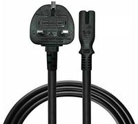 1.5M Figure 8 Main Power Lead with UK Plug - Fit for Sony PS5 PS4 PS3 Slim PlayStation 5 4 3, Xbox Series X/S, Xbox One X/S, Printer, Pure Copper, Flexible Charger Cable