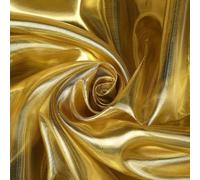 1.5M Gold Organza Fabric,Metallic Organza Polyester Fabric,Organza Fabric 1 Meter for Stage Costume,Performance Costume