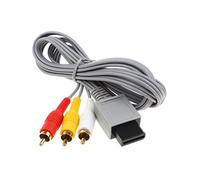 1.5m Grey Composite AV HD Quality TV Video Cable Lead Scart 3 RCA Cord Wire For Nintendo Wii U Wii Console