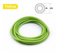 1/5m High Elasticity Nature Latex Rubber Hoses ID X OD 1.6 1.8 2 3 4 5 6mm Band Slingshot Catapult Tube Rubber Hose Tension Belt(Green,5 meters,ID 4mm x OD 6mm)