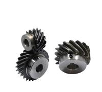 1.5M Left-Handed Helical Bevel Gear Set - 45° 45# Steel, 10T-22T, Bore 8-15mm, Precision Staggered Gears 1pc(10mm (keyway 4mm) 15 Teeth)