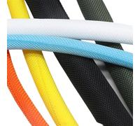 1/5M Self Closing Expandable Braided Sleeve Dia 5 8 10 13 16 19 25 30 mm Cable Protector Harness Nylon Wire Wrap(Yellow,13.0mm,5 Meters)