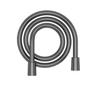 1.5m Shower Hose G1/2 PVC Silver Black Anti Wind 360 Brass Nut Bath 1PC | Silicone Washer Kink Free 5 Layer Polyester Mesh Hand Tighten No Tool Bidet Sprayer Pet Wash RV Hotel Replace Old Leak Burst