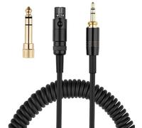1.5M Spring Headphone Cable, Bare Copper Wire Spring Headphone Cable Replacement For XLR Connectors K240 K141 K271 K702 K712