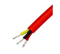 1/5M Sq 0.3/0.5/0.75/1.0/1.5/mm Soft Silicone Rubber Cable 2 3 4 Cores Insulated Flexible Copper High Temperature Wire(Red Sq 0.5mm x 1m,3 Cores)
