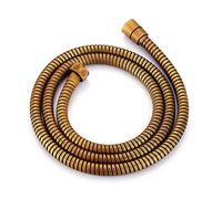 1.5m Stainless Steel Antique Brass Shower Hose Replacement Hand Spray Pipe (Bronze 1.5m)